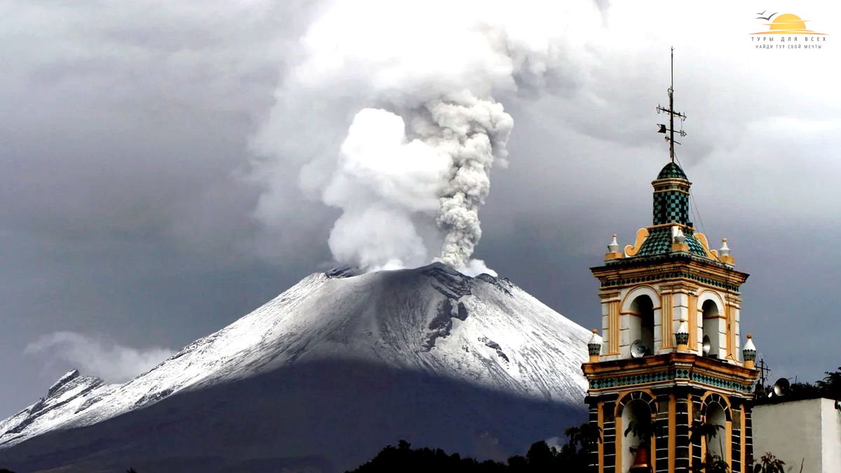 Извержение вулкана Попокатепетль